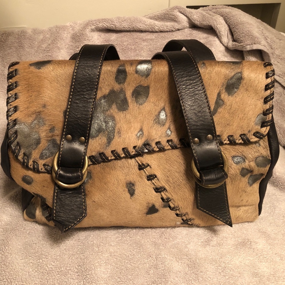 Roberta Gandolfi Brown Calf Hide Purse